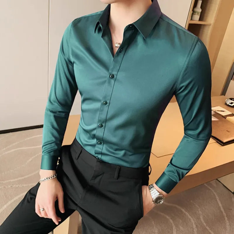 Camisa en mezcla de algodón – Elegancia y comodidad para el día a día