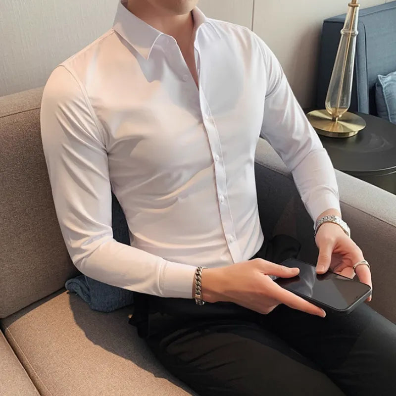 Camisa en mezcla de algodón – Elegancia y comodidad para el día a día