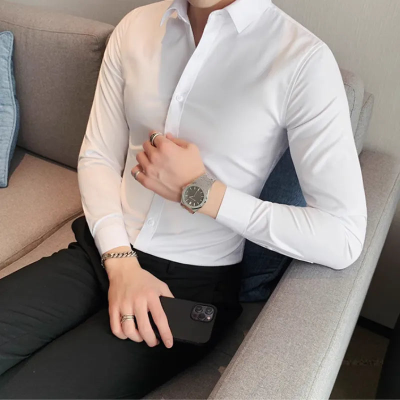 Camisa en mezcla de algodón – Elegancia y comodidad para el día a día