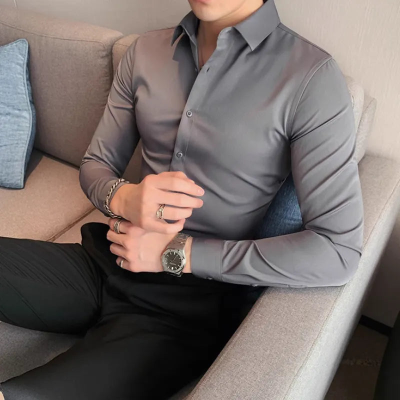 Camisa en mezcla de algodón – Elegancia y comodidad para el día a día
